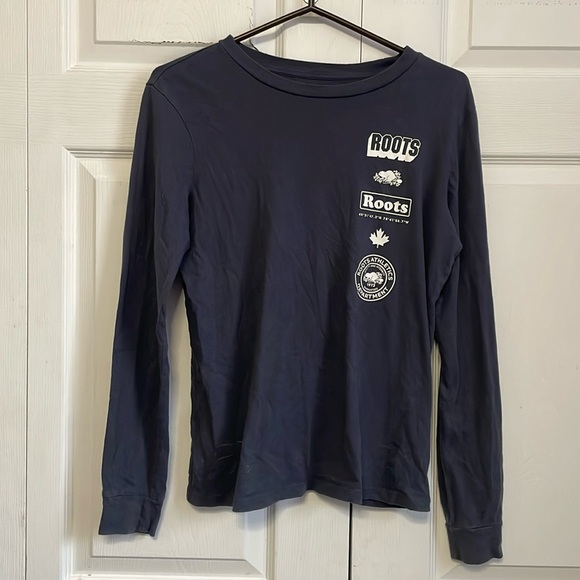 Roots grey Long Sleeve medium with logo - Picture 1 of 4